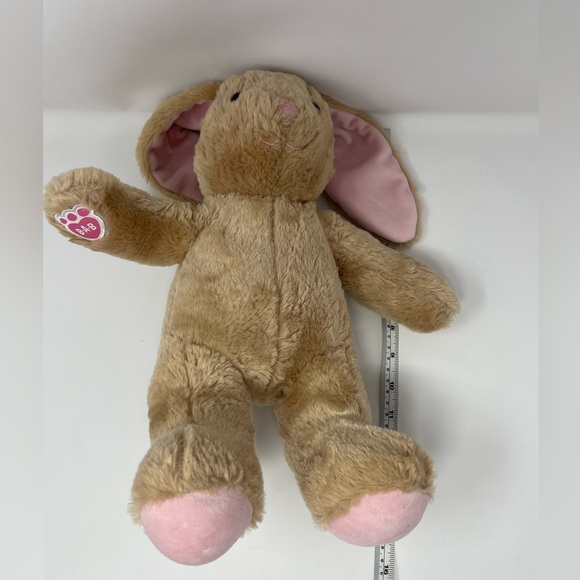 BUILD-A-BEAR: ‘Pawlette’ Bunny Rabbit Plush Stuffed Animal, Brown/Pink - Picture 7 of 7